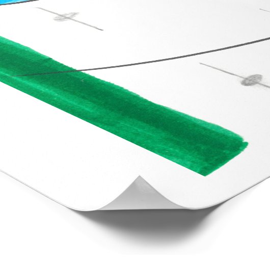 abstracte wandkunst poster (Hoek)