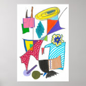 Abstracte wandkunst poster (Voorkant)