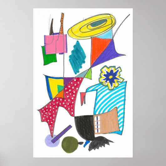 Abstracte wandkunst poster (Voorkant)