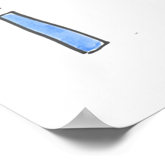 Abstracte wandkunst poster (Hoek)