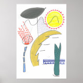 Abstracte wandkunst poster (Voorkant)