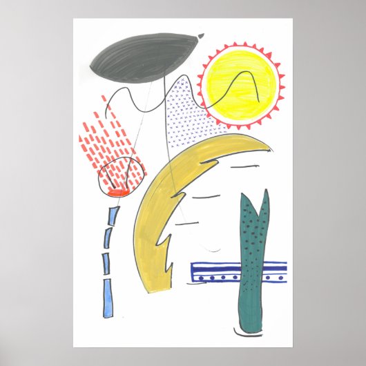 Abstracte wandkunst poster (Voorkant)