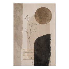 Abstracte wandkunst Silent Earth Perfect Poster