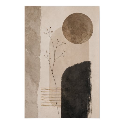 Abstracte wandkunst Silent Earth Perfect Poster (Voorkant)