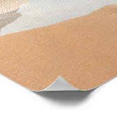 Abstracte wandkunst van Terracotta Canyon Rivier Poster (Hoek)