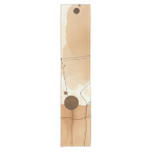 Abstracte Warm Minimalistische rustieke Lagen Korte Tafelloper (Voorkant)