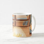 Abstracte warme gezellige Boho stijl Koffiemok (Voorkant rechts)