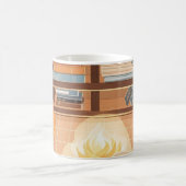 Abstracte warme gezellige Boho stijl Koffiemok (Center)