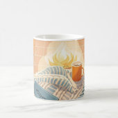 Abstracte warme gezellige Boho stijl Koffiemok (Center)