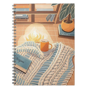 Abstracte warme gezellige Boho stijl Notitieboek