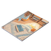 Abstracte warme gezellige Boho-stijl Notitieboek (Linkerzijde)