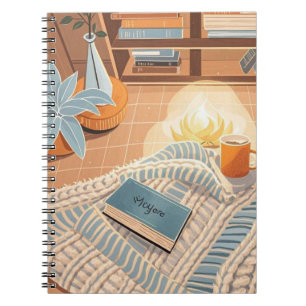 Abstracte warme gezellige Boho-stijl Notitieboek