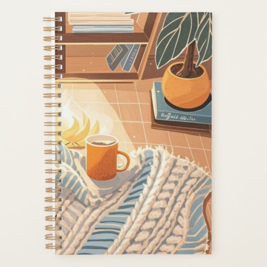 Abstracte warme gezellige Boho stijl Planner (Voorkant)