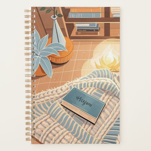 Abstracte warme gezellige Boho stijl Planner (Voorkant)