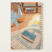 Abstracte warme gezellige Boho stijl Planner (Achterkant)