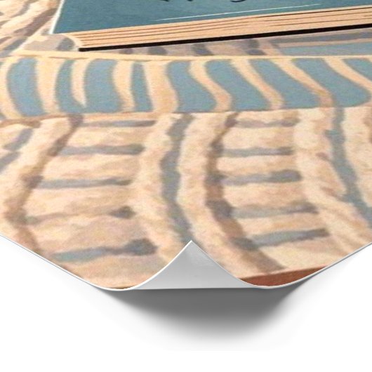 Abstracte warme gezellige Boho stijl Poster (Hoek)