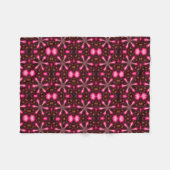 Abstracte warmroze sterren fleece deken (Voorkant (Horizontaal))