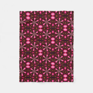 Abstracte warmroze sterren fleece deken