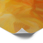 Abstracte Warmte: Impressionistische Mozaïek Poster (Hoek)