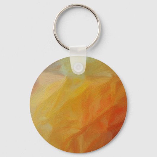 Abstracte Warmte: Impressionistische Mozaïek Sleutelhanger (Voorkant)