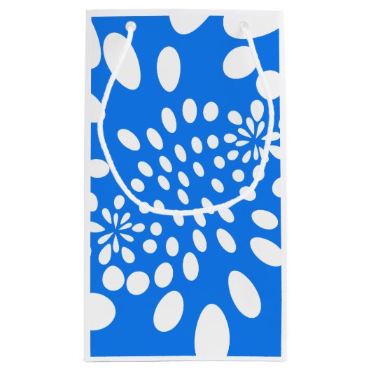Abstracte Warped Circles Gift Bag Klein Cadeauzakje (Achterkant)