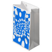 Abstracte Warped Circles Gift Bag Klein Cadeauzakje (Voorkant Gekanteld)
