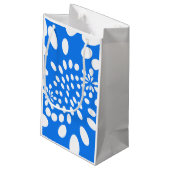 Abstracte Warped Circles Gift Bag Klein Cadeauzakje (Achterkant Gekanteld)