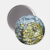 Abstracte waterfotografie magneet (Voorkant / Achterkant)
