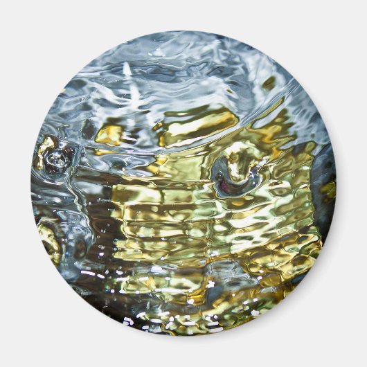 Abstracte waterfotografie magneet (Voorkant)