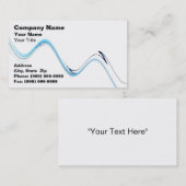 Abstracte watergolven visitekaartje (Voorkant / Achterkant)