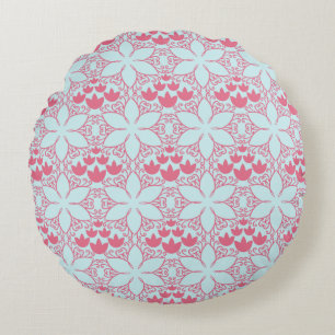 Abstracte waterlelies Pattern Round Pillow Rond Kussen