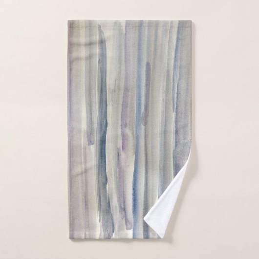 Abstracte waterstripestheekdoekset bad handdoek (Handdoek)