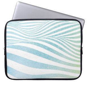 Abstracte watertextuur gemaakt door met de hand ge laptop sleeve
