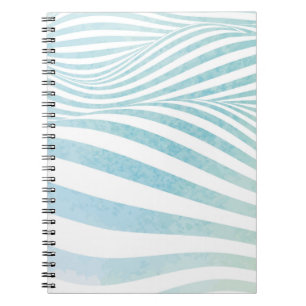 Abstracte watertextuur gemaakt door met de hand ge notitieboek