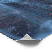 Abstracte watervalafdrukken poster (Hoek)
