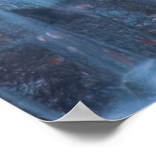 Abstracte watervalafdrukken poster (Hoek)