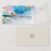 Abstracte Waterverf 03 Visitekaartje (Voorkant / Achterkant)