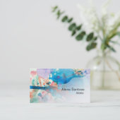 Abstracte Waterverf 03 Visitekaartje (Staand voorkant)
