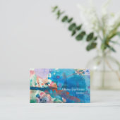 Abstracte Waterverf 07 Visitekaartje (Staand voorkant)