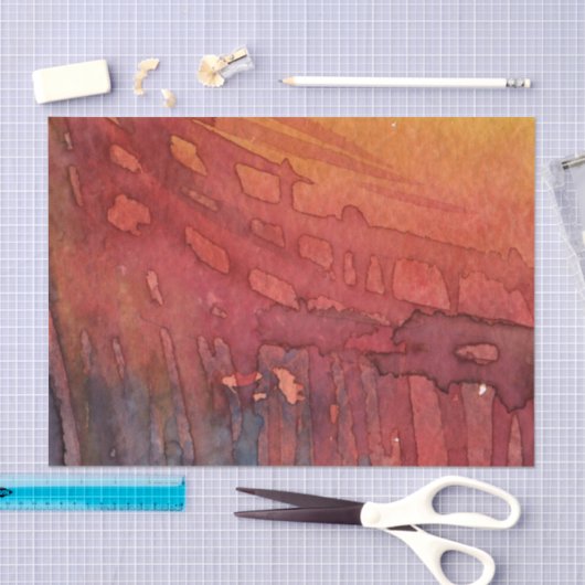 Abstracte waterverf 3 tissuepapier (Craft)