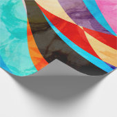 Abstracte Waterverf abstracte kleurrijke achtergro Cadeaupapier (Hoek)