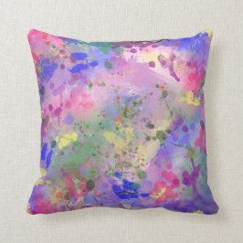Abstracte Waterverf Accent Pillow Kussen