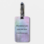 abstracte waterverf achtergrond op papier 2 bagagelabel (Achterkant verticaal)