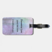 abstracte waterverf achtergrond op papier 2 bagagelabel (Achterkant horizontaal)