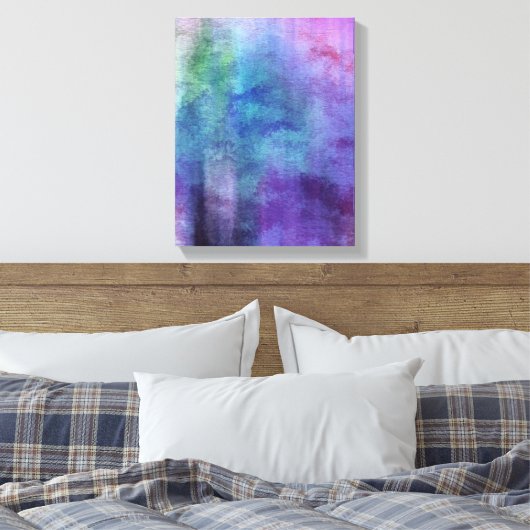 abstracte waterverf achtergrond op papier 2 canvas afdruk (Insitu (Slaapkamer))