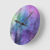 abstracte waterverf achtergrond op papier 2 ronde klok (Hoek)