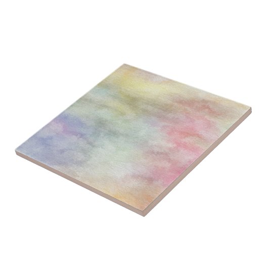 abstracte waterverf achtergrond op papier 3 tegeltje (Zijkant)