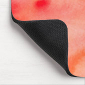Abstracte Waterverf Achtergrond - Oranje Muismat (Hoek)