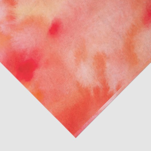 Abstracte Waterverf Achtergrond - Oranje Tissuepapier (Detail)