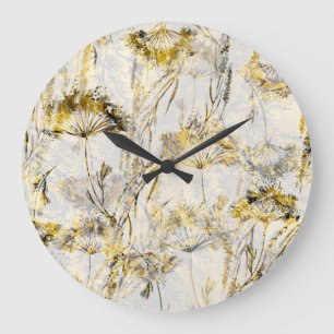 Abstracte waterverf achtergrond: paardenbloem, jen grote klok